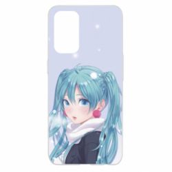 Чохол для Oppo Reno 5 4G Anime girl with blue hair - PrintSalon
