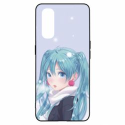 Чохол для Oppo Find X2Anime girl with blue hair - PrintSalon