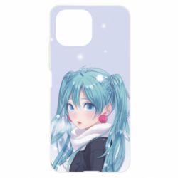 Чохол для Xiaomi Mi11 Lite Anime girl with blue hair - PrintSalon