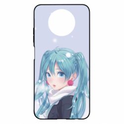 Чохол для Xiaomi Redmi Note 9 5G/Redmi Note 9T Anime girl with blue hair - PrintSalon