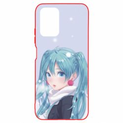 Чохол для Xiaomi Redmi Note 10 Anime girl with blue hair - PrintSalon