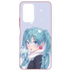 Чохол для Xiaomi Redmi Note 10 Pro Anime girl with blue hair - PrintSalon