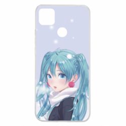 Чохол для Xiaomi Redmi 9c Anime girl with blue hair - PrintSalon