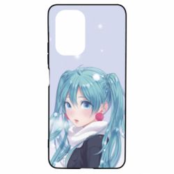 Чохол для Xiaomi Poco F3/K40 Anime girl with blue hair - PrintSalon