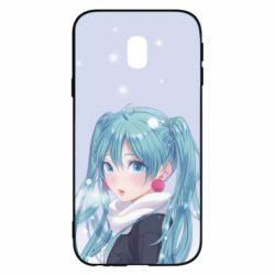 Чохол для Samsung J3 2017 Anime girl with blue hair - PrintSalon