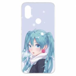 Чохол для Xiaomi Mi A2 Anime girl with blue hair - PrintSalon