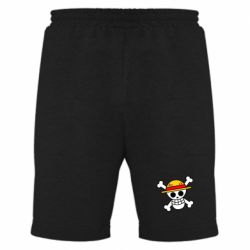 Мужские шорты Anime logo One Piece skull pirate-PrintSalon Мужские шорты Anime logo One Piece skull pirate