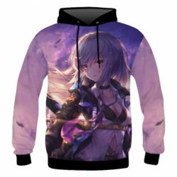 Чоловіче 3D худі Anime warrior-girl - PrintSalon