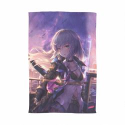 Рушник з принтом Anime warrior-girl - PrintSalon