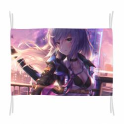 Прапор Anime warrior-girl - PrintSalon