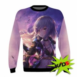 Дитячий 3D світшот Anime warrior-girl - PrintSalon