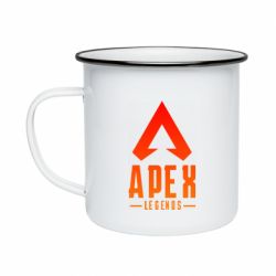 Кружка эмалированная Apex legends gradient logo