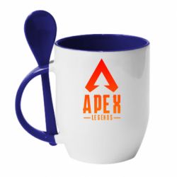 Чашка с ложкой Apex legends gradient logo - PrintSalon