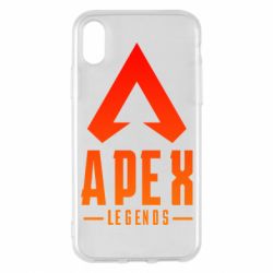 Чехол для iPhone X/Xs Apex legends gradient logo