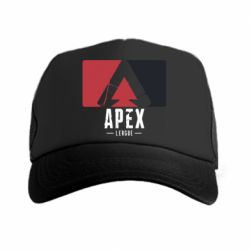 Кепка-тракер Apex red-black - PrintSalon