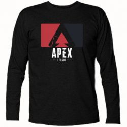 Футболка с длинным рукавом Apex red-black - PrintSalon