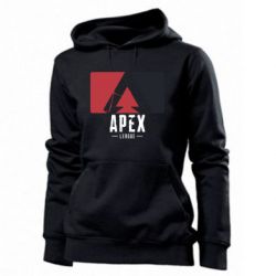 Женское худи Apex red-black - PrintSalon