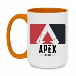 Чашка двухцветная 420ml Apex red-black - PrintSalon