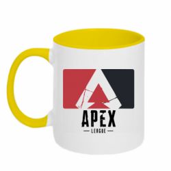Чашка двухцветная 320ml Apex red-black - PrintSalon