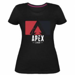 Женская премиум футболка Apex red-black - PrintSalon