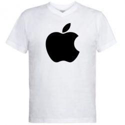 Мужская футболка  с V-образным вырезом Apple Corp. - PrintSalon