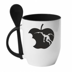 Чашка с ложкой Apple Ryuk - PrintSalon