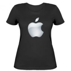 Женская футболка Apple Silver - PrintSalon
