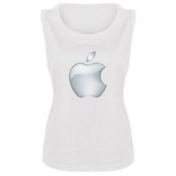 Женская майка Apple Silver - PrintSalon