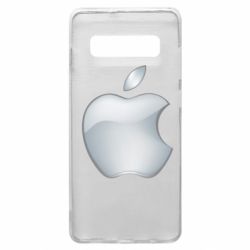 Чехол для Samsung S10+ Apple Silver - PrintSalon