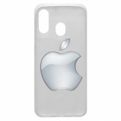 Чехол для Samsung A40 Apple Silver - PrintSalon