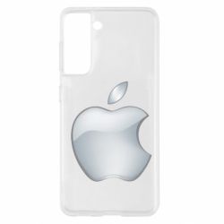 Чехол для Samsung S21 Apple Silver - PrintSalon
