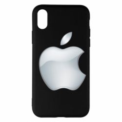 Чехол для iPhone X/Xs Apple Silver - PrintSalon