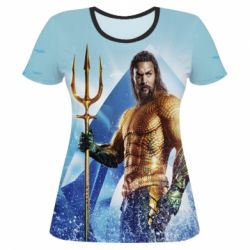 Жіноча 3D футболка Aquaman, Jason Momoa - PrintSalon