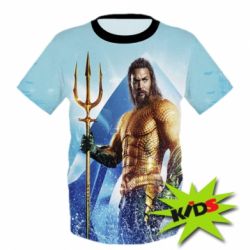 Дитяча 3D футболка Aquaman, Jason Momoa - PrintSalon