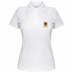 Женское поло Арбуз на пляже - PrintSalon