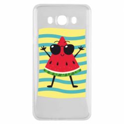 Чехол для Samsung J7 2016 Арбуз на пляже - PrintSalon
