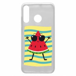 Чехол для Huawei P30 Lite Арбуз на пляже - PrintSalon