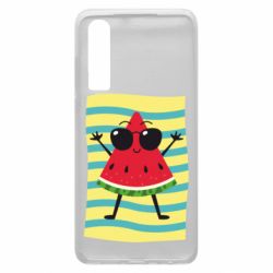 Чехол для Huawei P30 Арбуз на пляже - PrintSalon