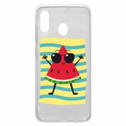 Чехол для Samsung A20 Арбуз на пляже - PrintSalon