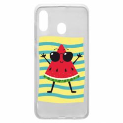Чехол для Samsung A30 Арбуз на пляже - PrintSalon
