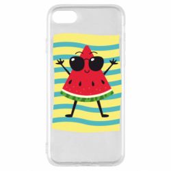 Чехол для iPhone SE 2022 Арбуз на пляже - PrintSalon