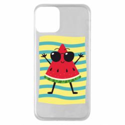 Чехол для iPhone 11 Арбуз на пляже - PrintSalon