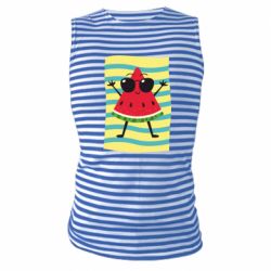 Майка-тельняшка Арбуз на пляже - PrintSalon