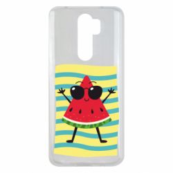 Чехол для Xiaomi Redmi Note 8 Pro Арбуз на пляже - PrintSalon