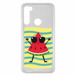 Чехол для Xiaomi Redmi Note 8 Арбуз на пляже - PrintSalon