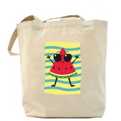 Шоппер Арбуз на пляже - PrintSalon