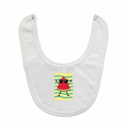 Слюнявчик  Арбуз на пляже - PrintSalon