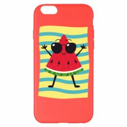 Чехол для iPhone 6 Plus/6S Plus Арбуз на пляже - PrintSalon