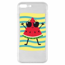 Чехол для iPhone 8 Plus Арбуз на пляже - PrintSalon