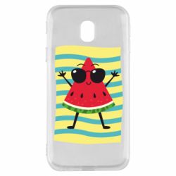 Чехол для Samsung J3 2017 Арбуз на пляже - PrintSalon